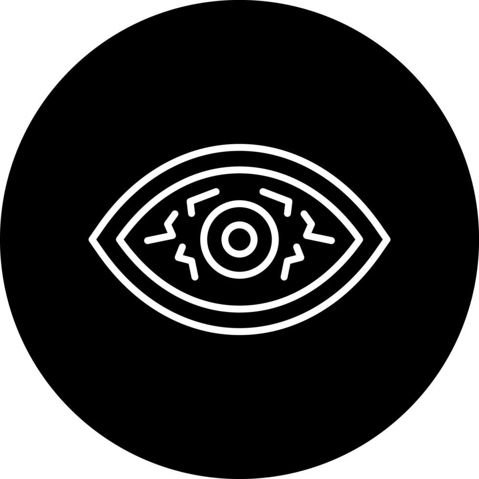 ojo enfermedad vector icono estilo