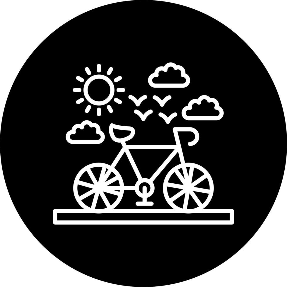 bicicleta vector icono estilo