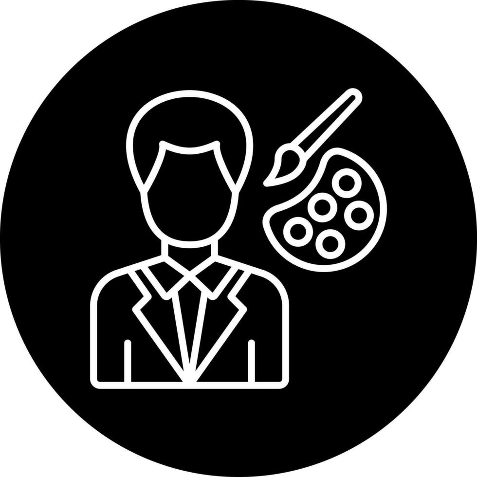 artist male Vector Icon Style