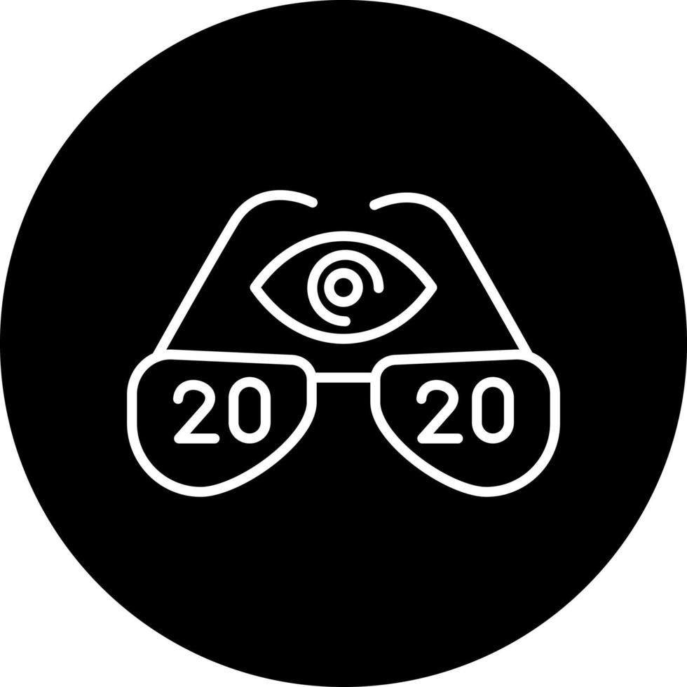 20 20 vision Vector Icon Style