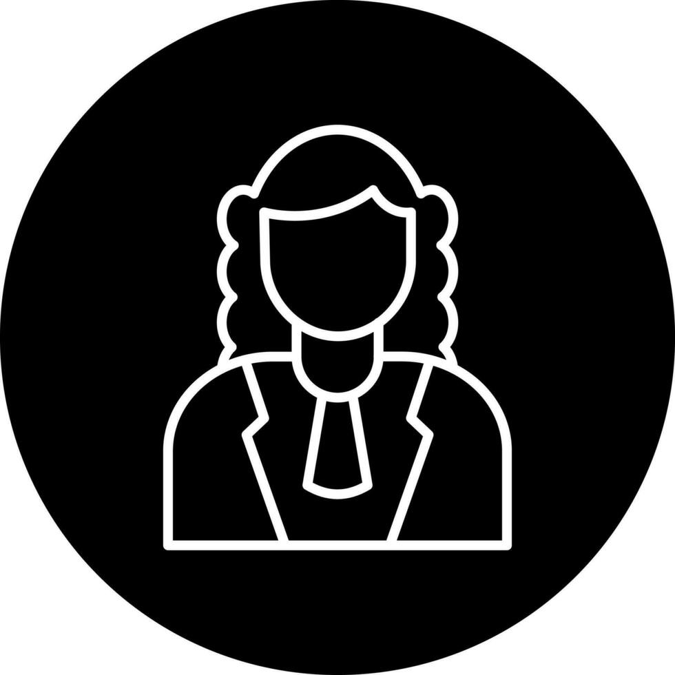 judge female Vector Icon Style