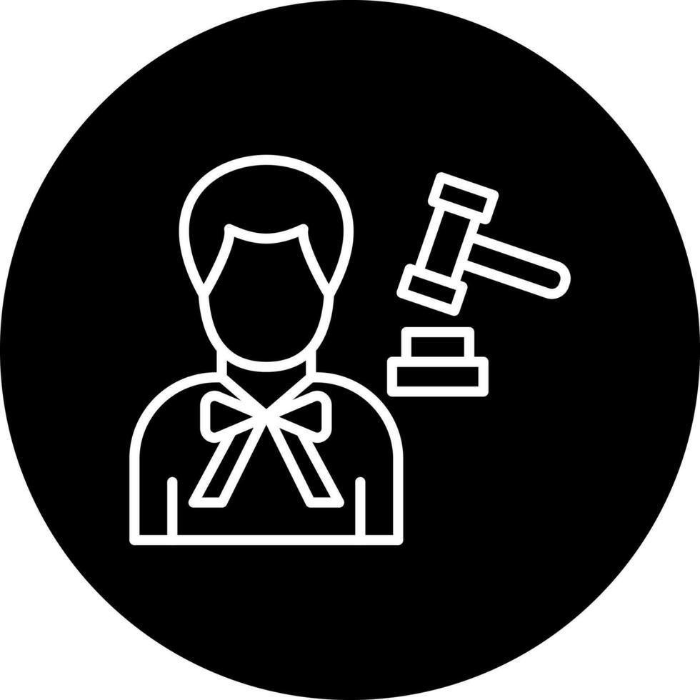 lawyer male Vector Icon Style