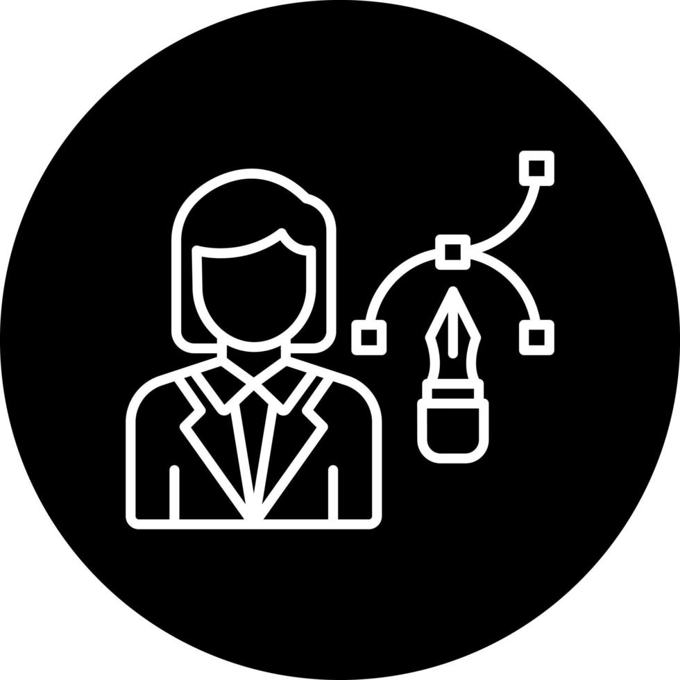 designer female Vector Icon Style