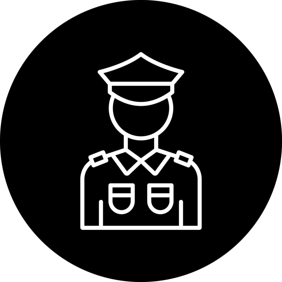 policeman Vector Icon Style