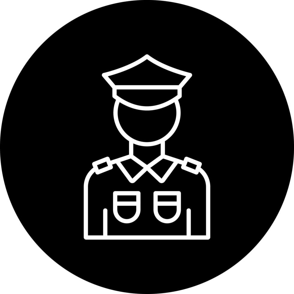 policeman Vector Icon Style