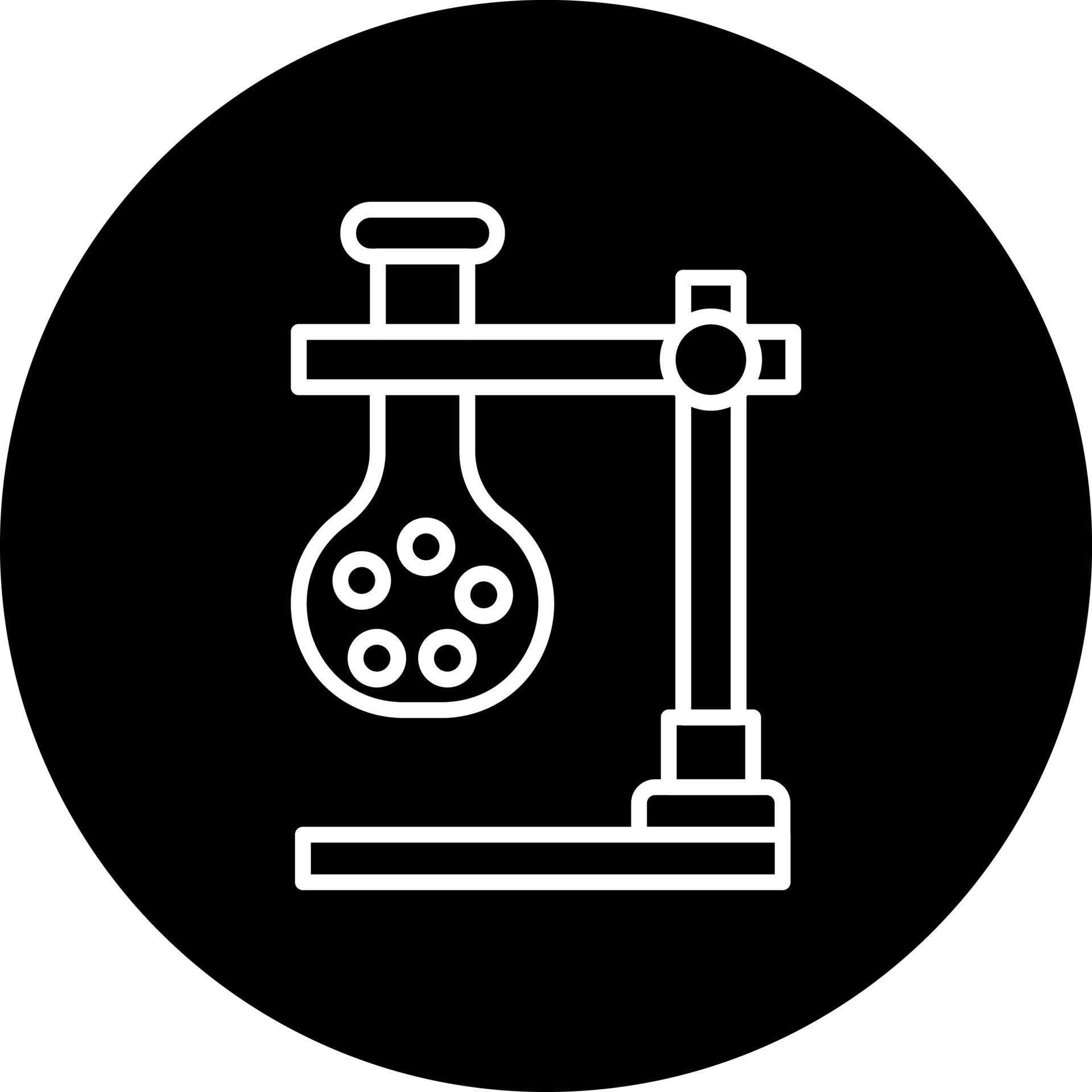 retort stand Vector Icon Style 22546027 Vector Art at Vecteezy