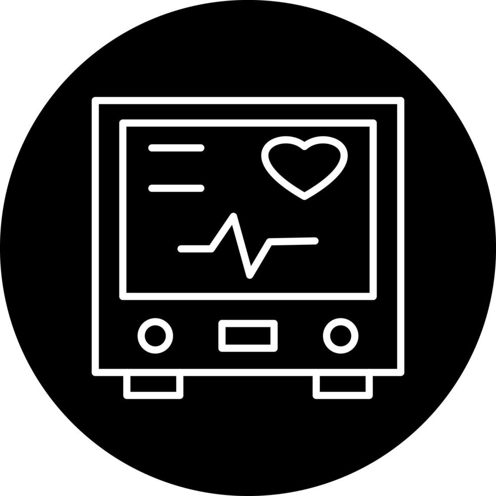 electrocardiograma vector icono estilo