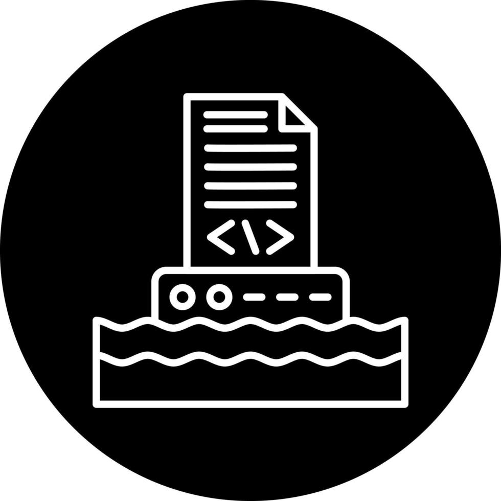data lake Vector Icon Style