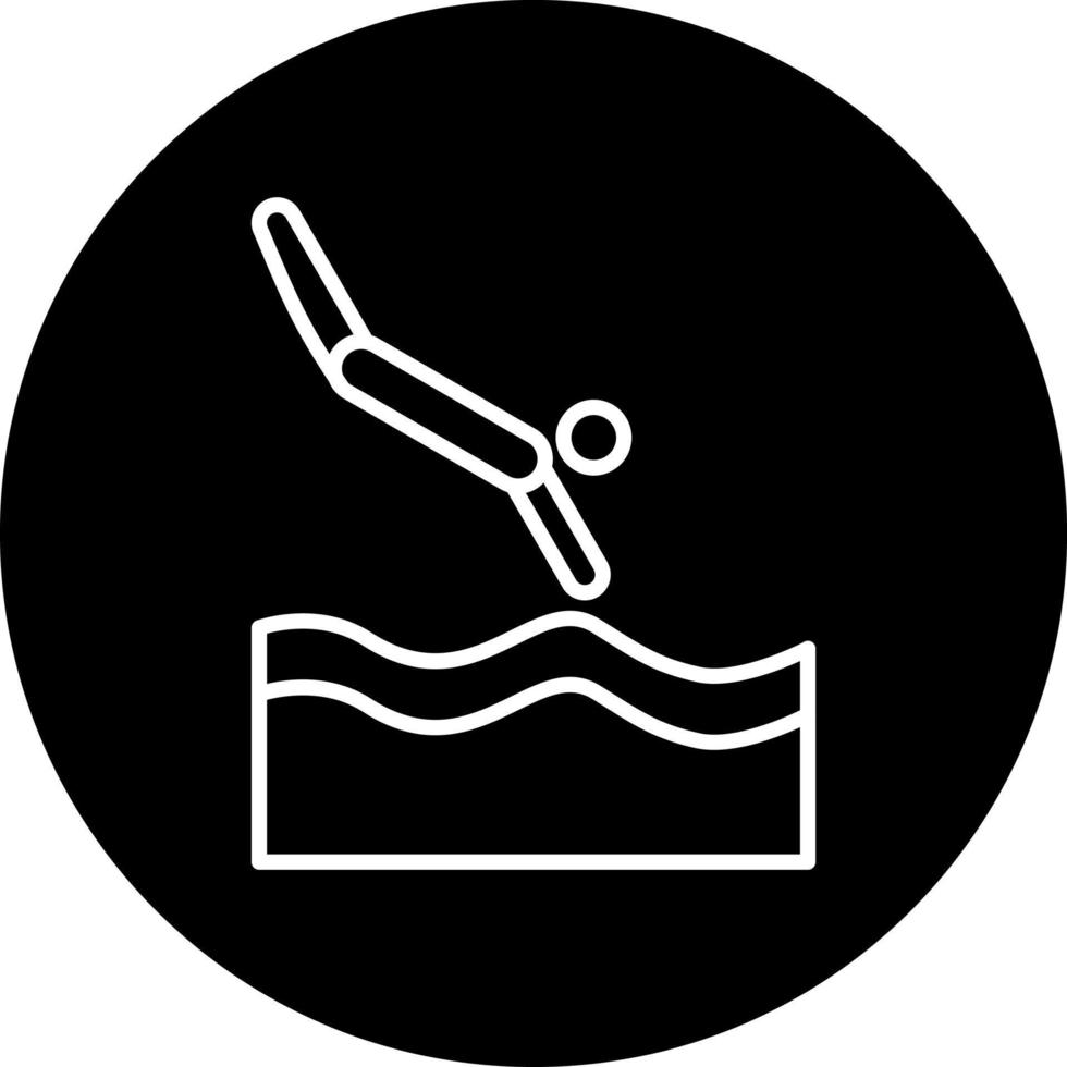 diving Vector Icon Style