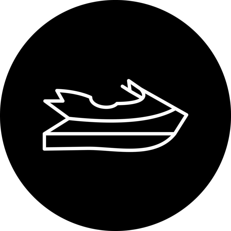 jet skiing Vector Icon Style