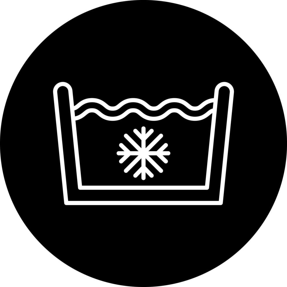 cold wash laundry Vector Icon Style