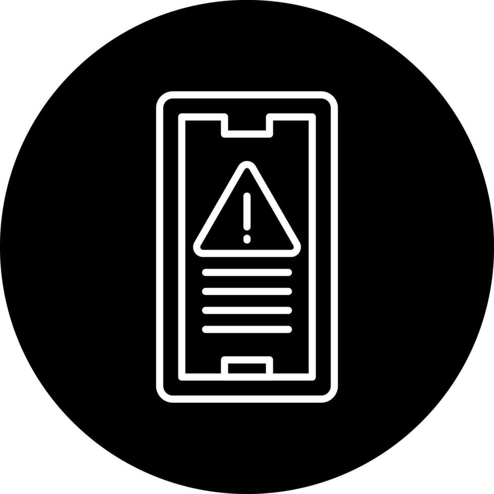 mobile warning Vector Icon Style