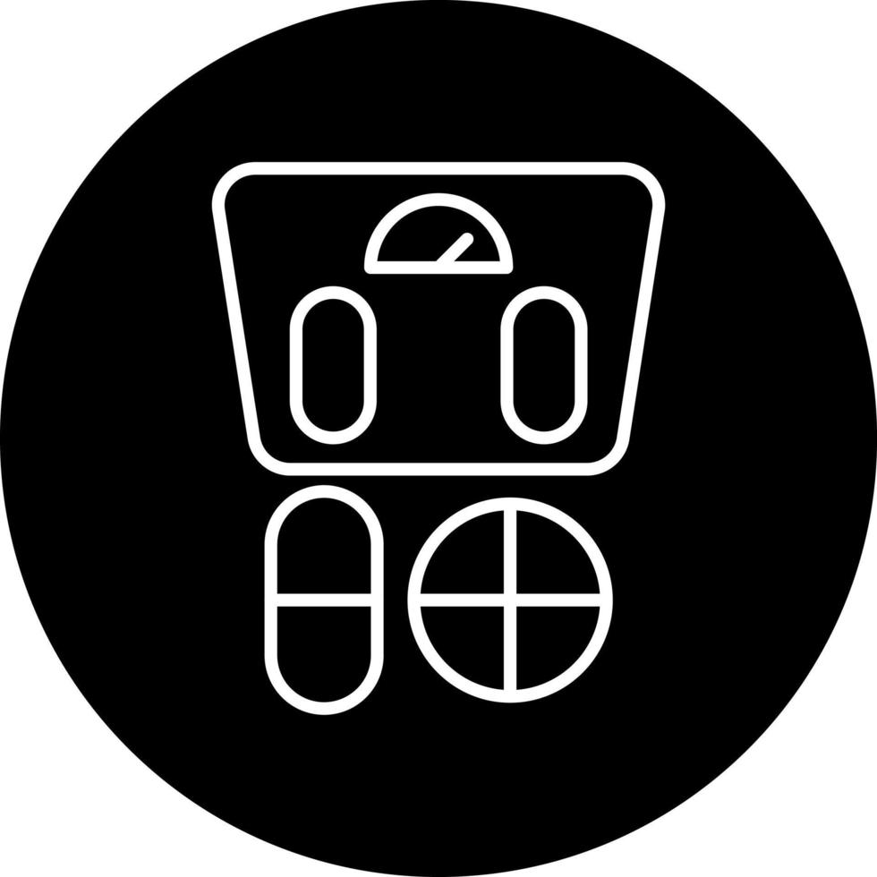 dieting pills Vector Icon Style