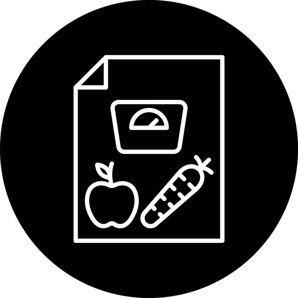 dieta consejos vector icono estilo