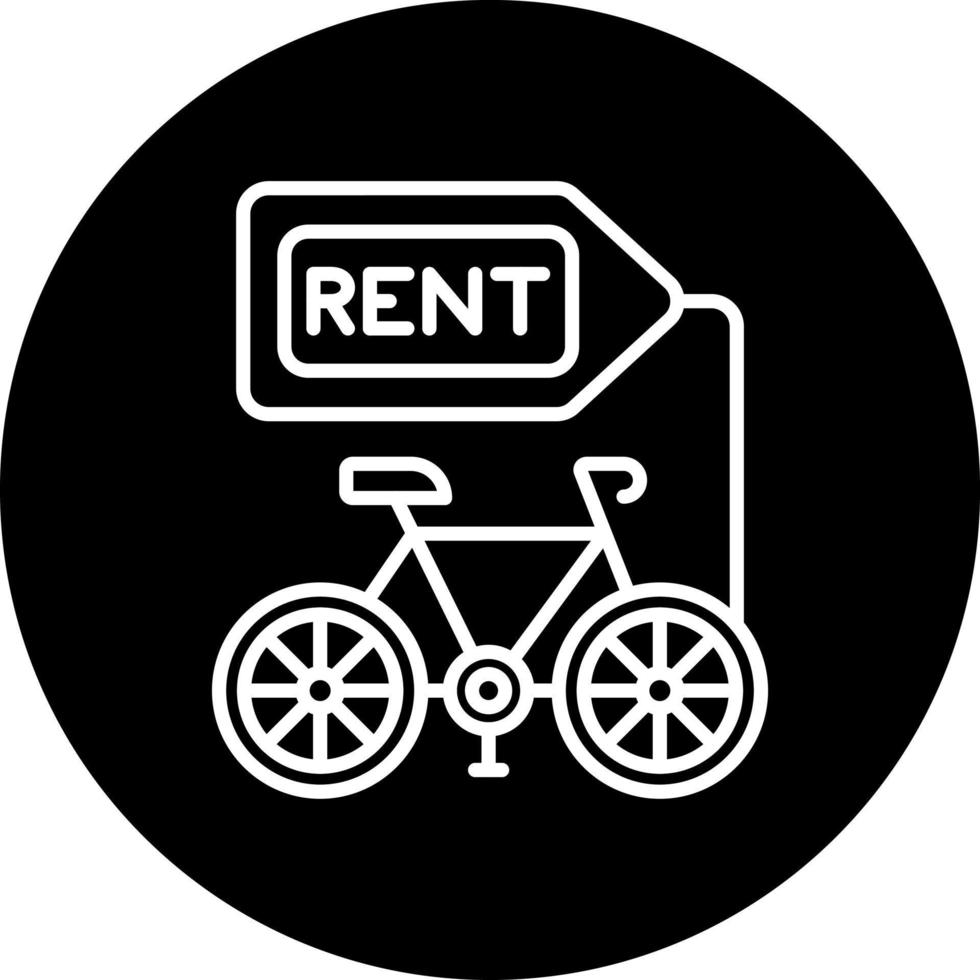 bicycle rental Vector Icon Style