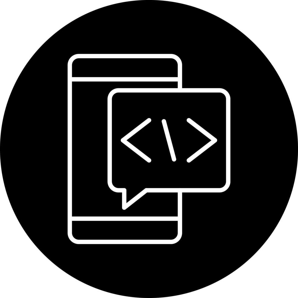 coding language Vector Icon Style