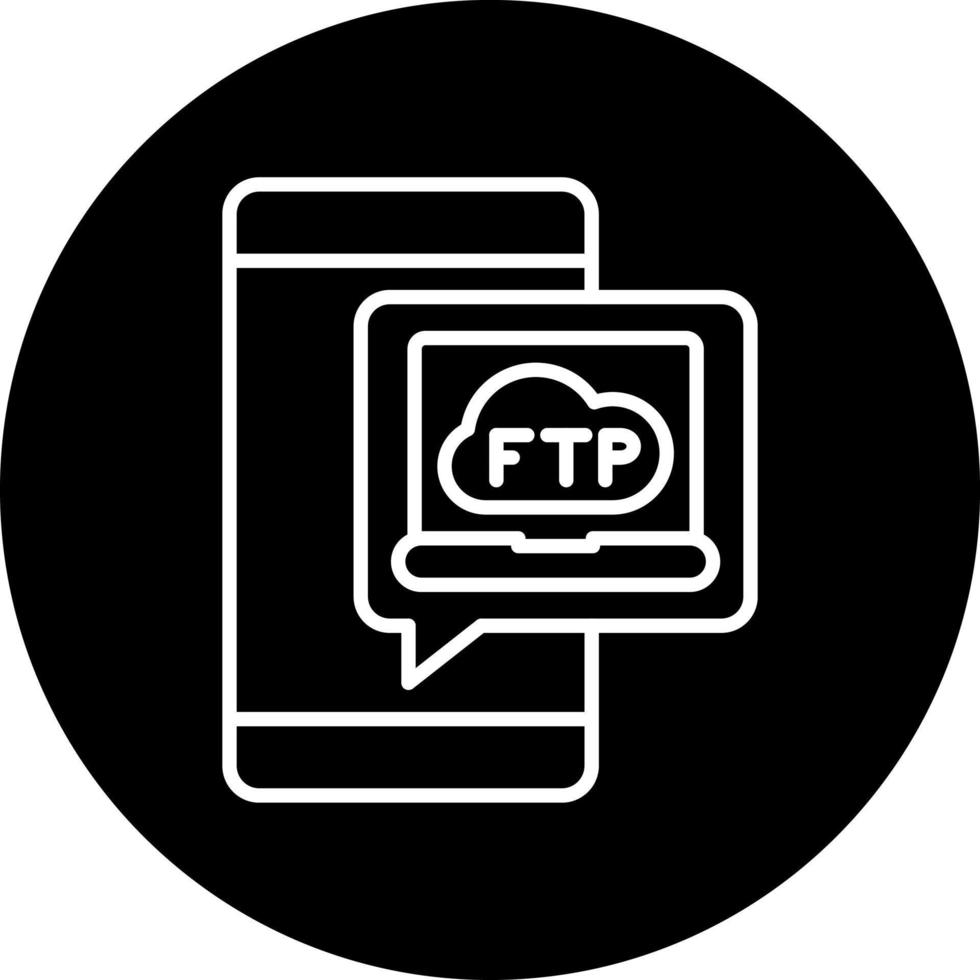 ftp protocol Vector Icon Style