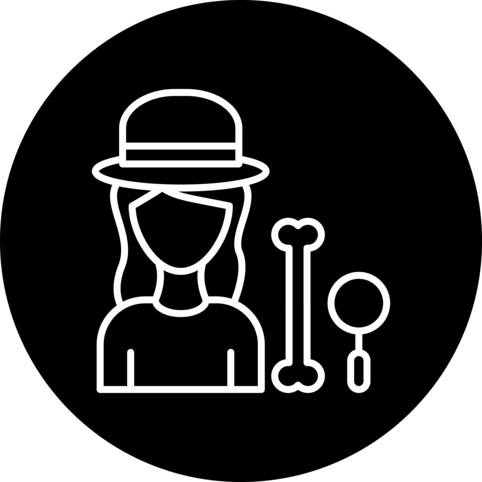 archaeologist female Vector Icon Style
