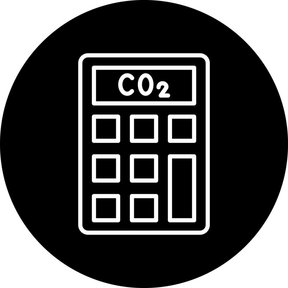 gas emissions calculato Vector Icon Style