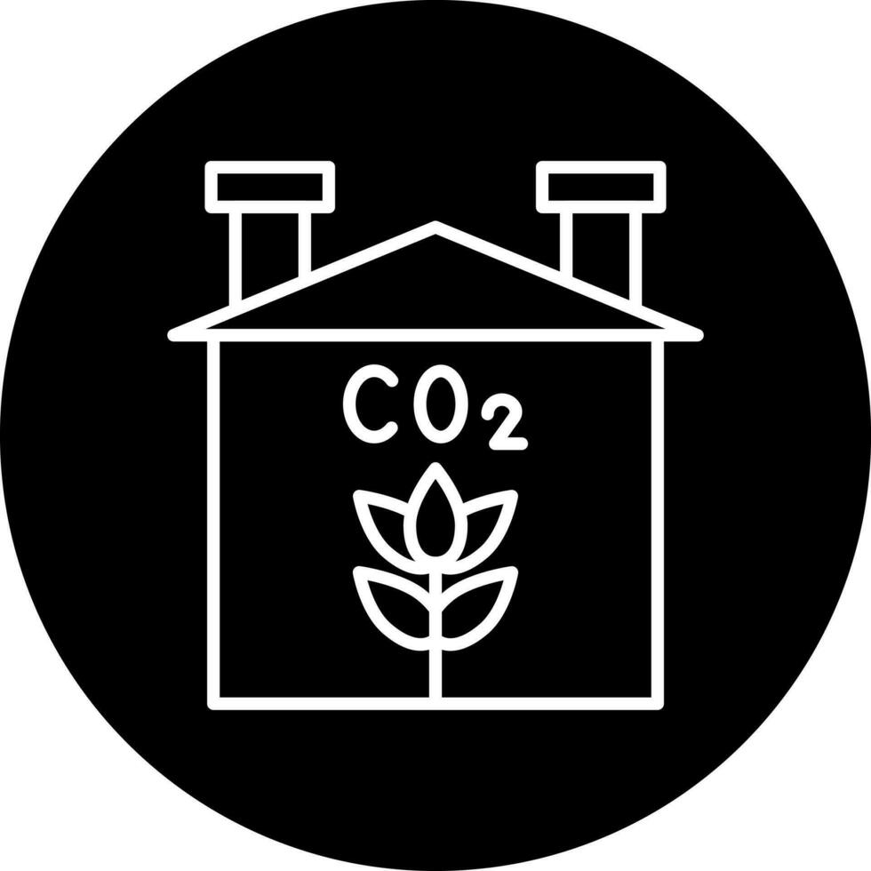 greenhouse gases Vector Icon Style