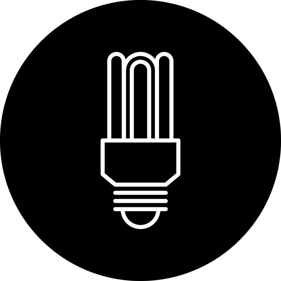 fluorescent light bulb Vector Icon Style