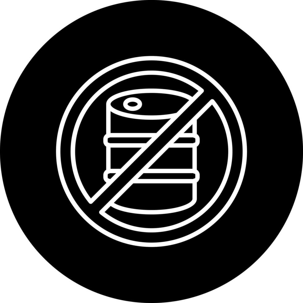 no fossil fuels Vector Icon Style