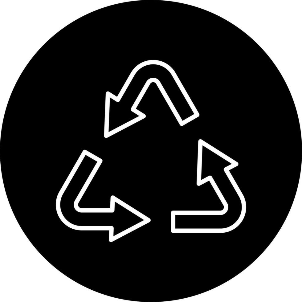 reciclaje vector icono estilo