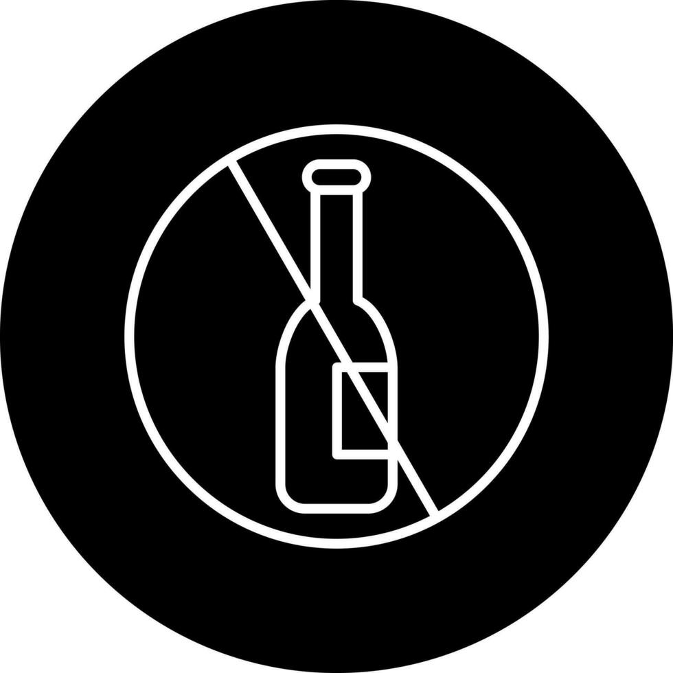 alcohol addiction Vector Icon Style