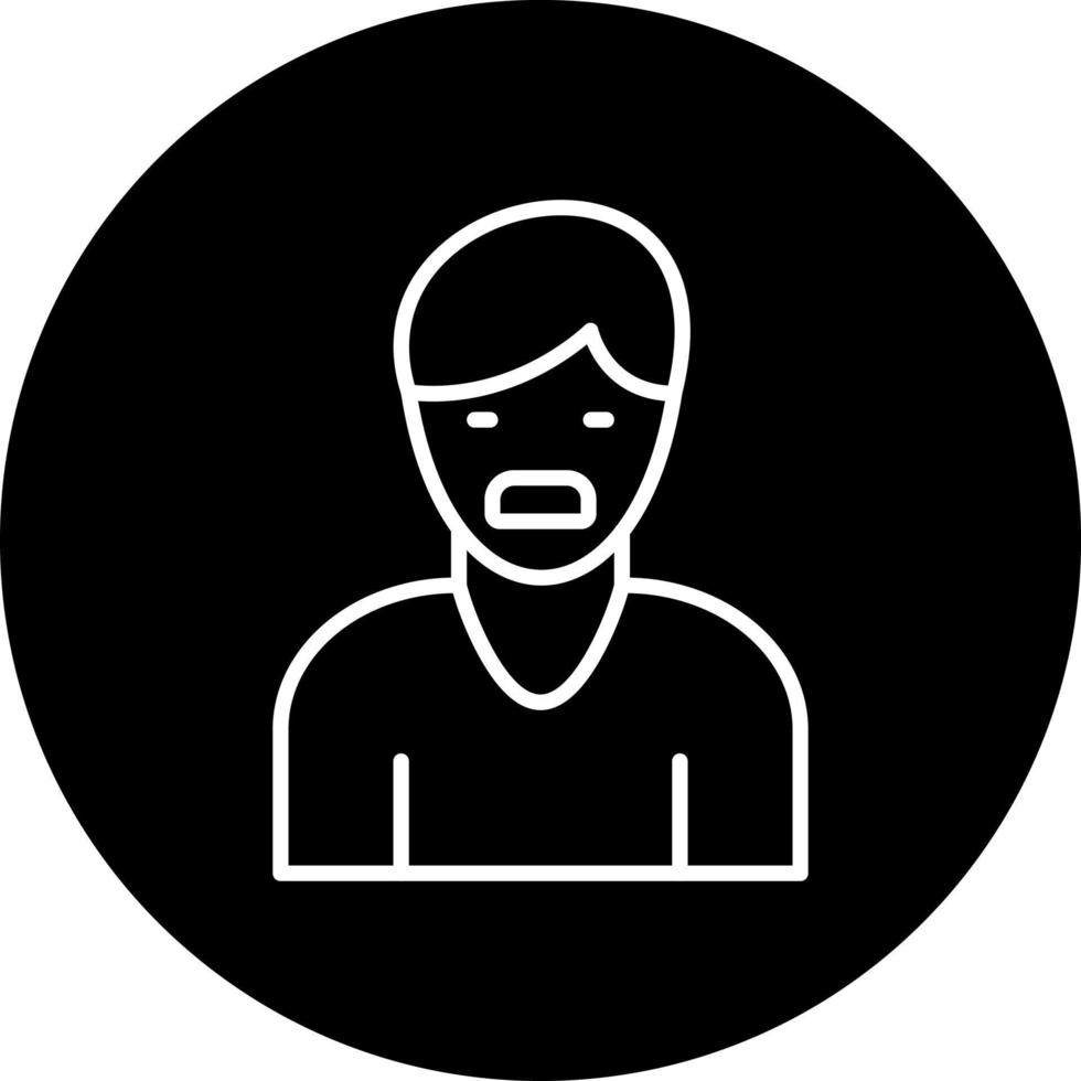 choking feeling Vector Icon Style