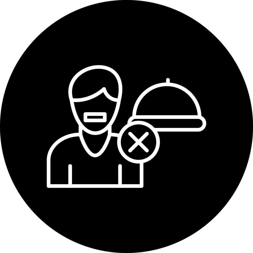 comiendo trastorno vector icono estilo