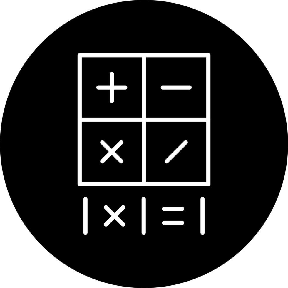 matemáticas vector icono estilo