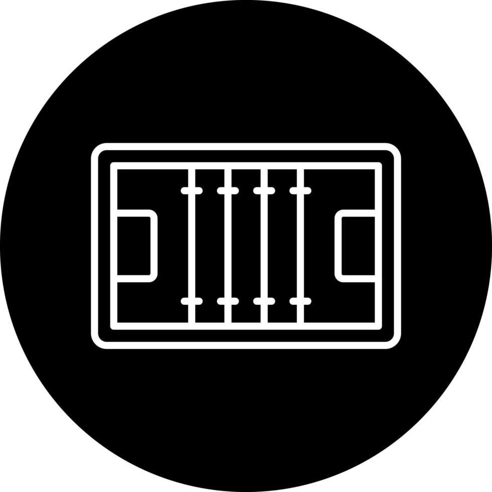 rugby pitch Vector Icon Style