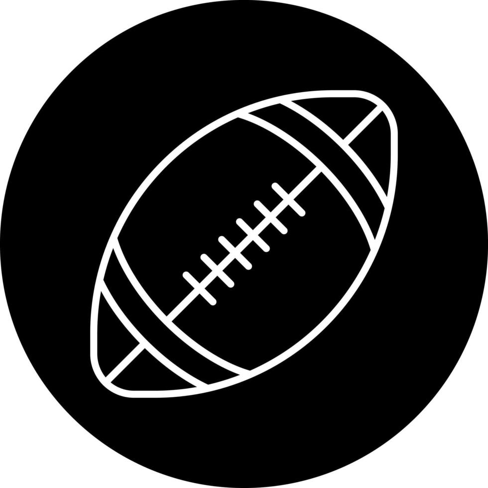 rugby pelota vector icono estilo