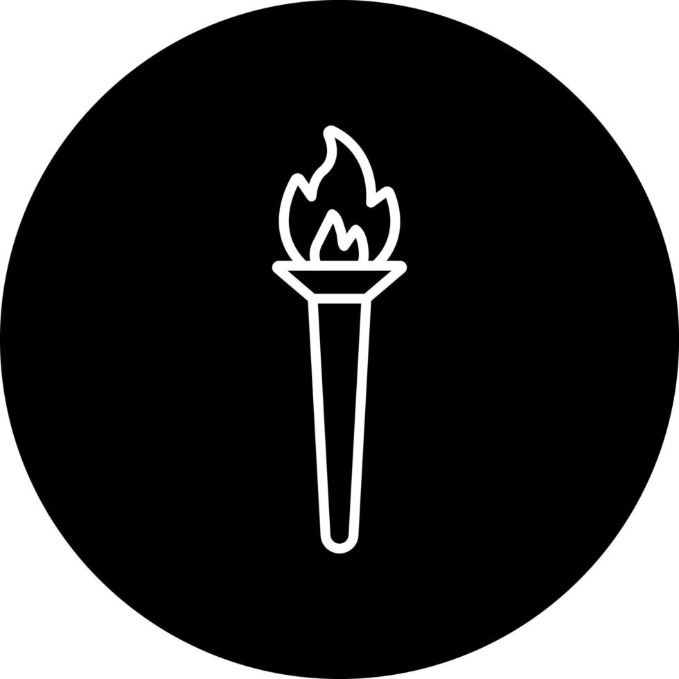 Torch Vector Icon Style