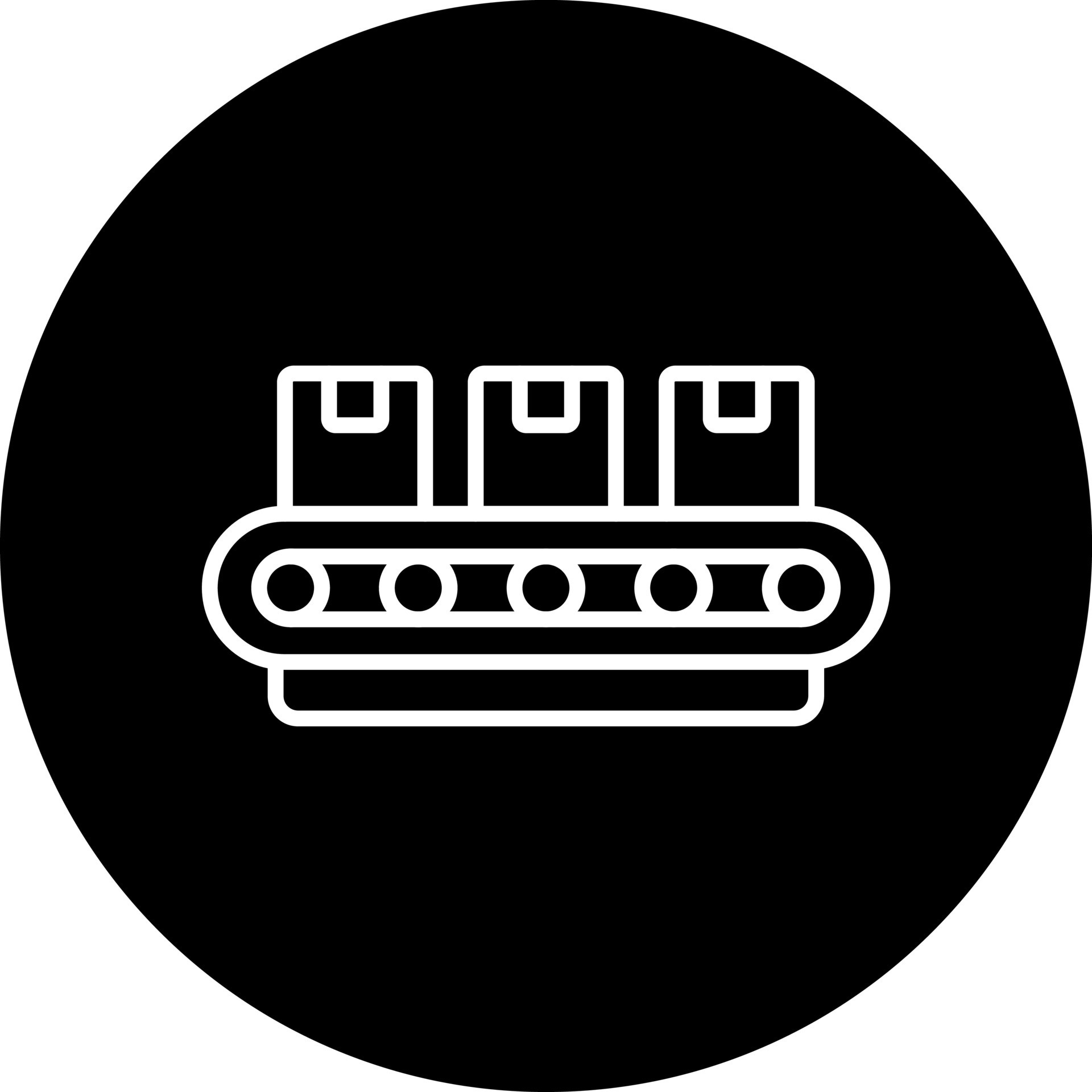 conveyor belt Vector Icon Style 22546961 Vector Art at Vecteezy