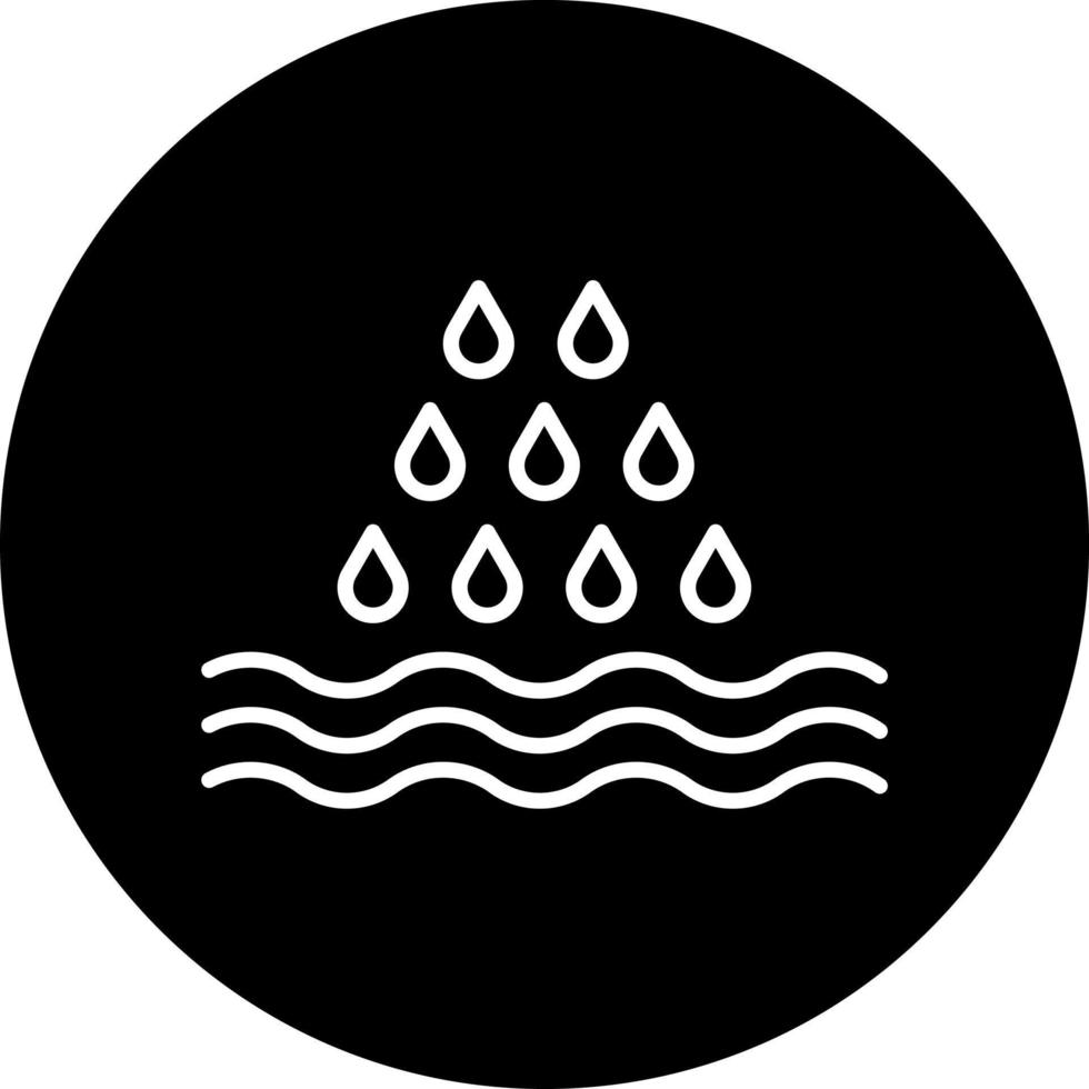 ocean rain Vector Icon Style