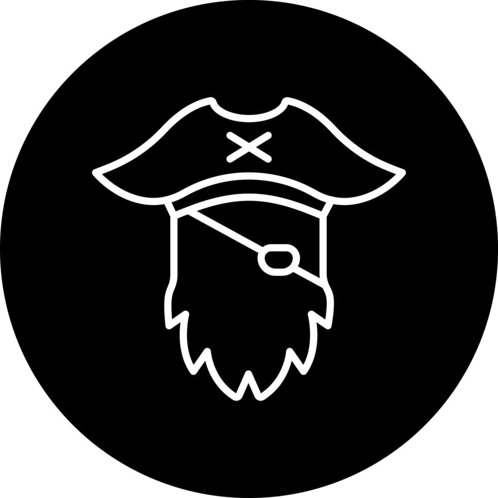 pirata vector icono estilo