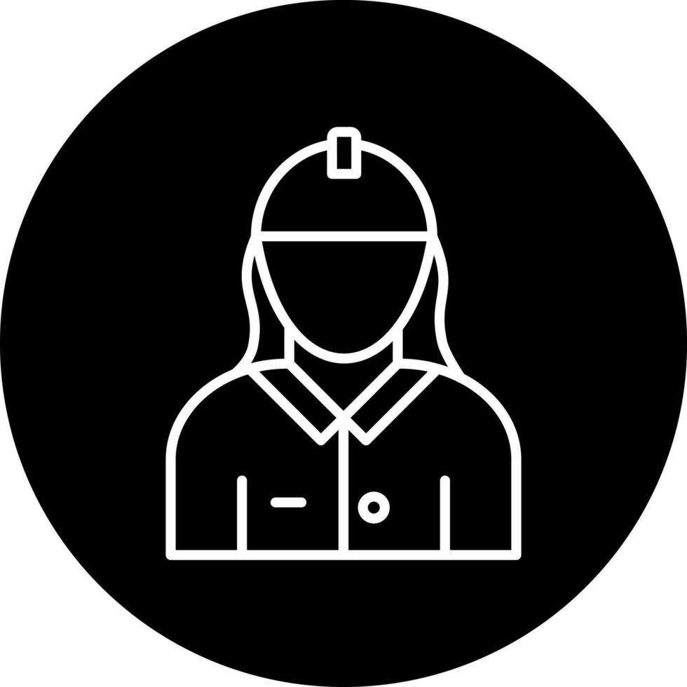 female engineer Vector Icon Style