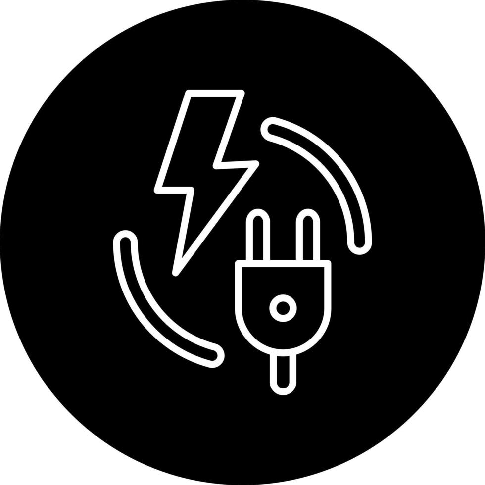 electricidad vector icono estilo