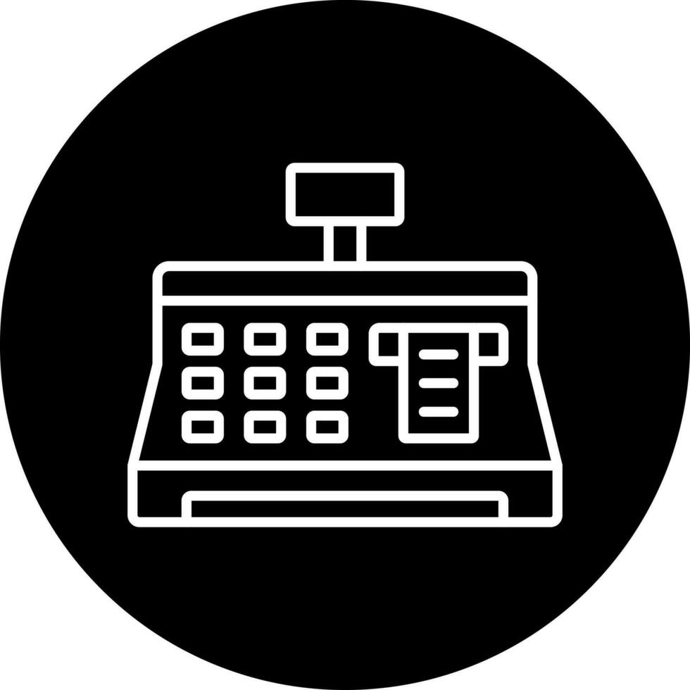 cashier machine Vector Icon Style
