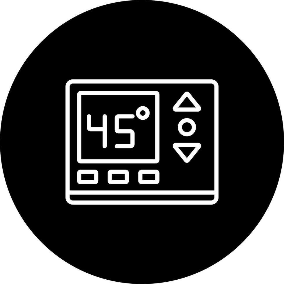 temperatura controlar vector icono estilo