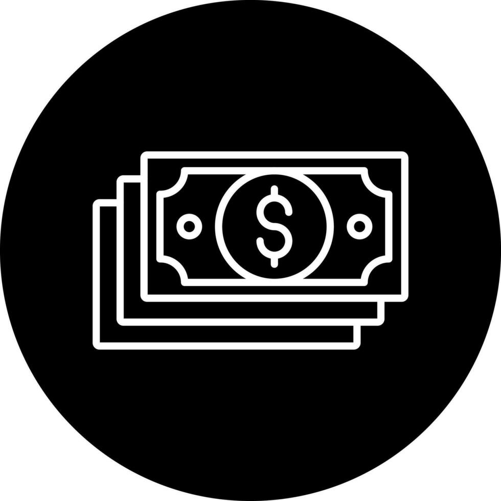 dinero vector icono estilo