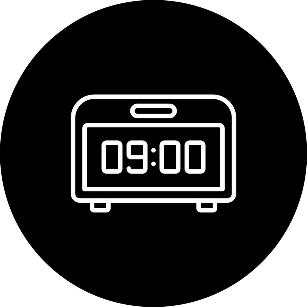 digital clock Vector Icon Style