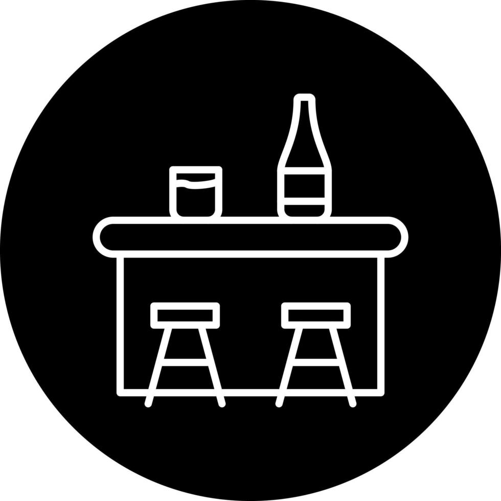 bar counter Vector Icon Style