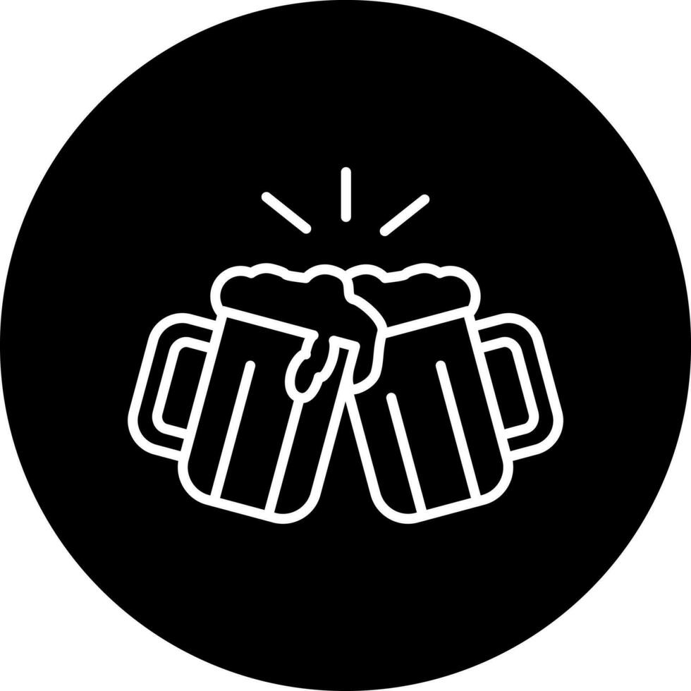 beers toasting Vector Icon Style