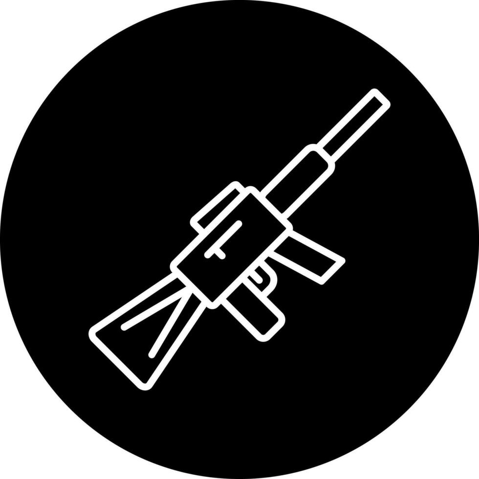 rifle vector icono estilo