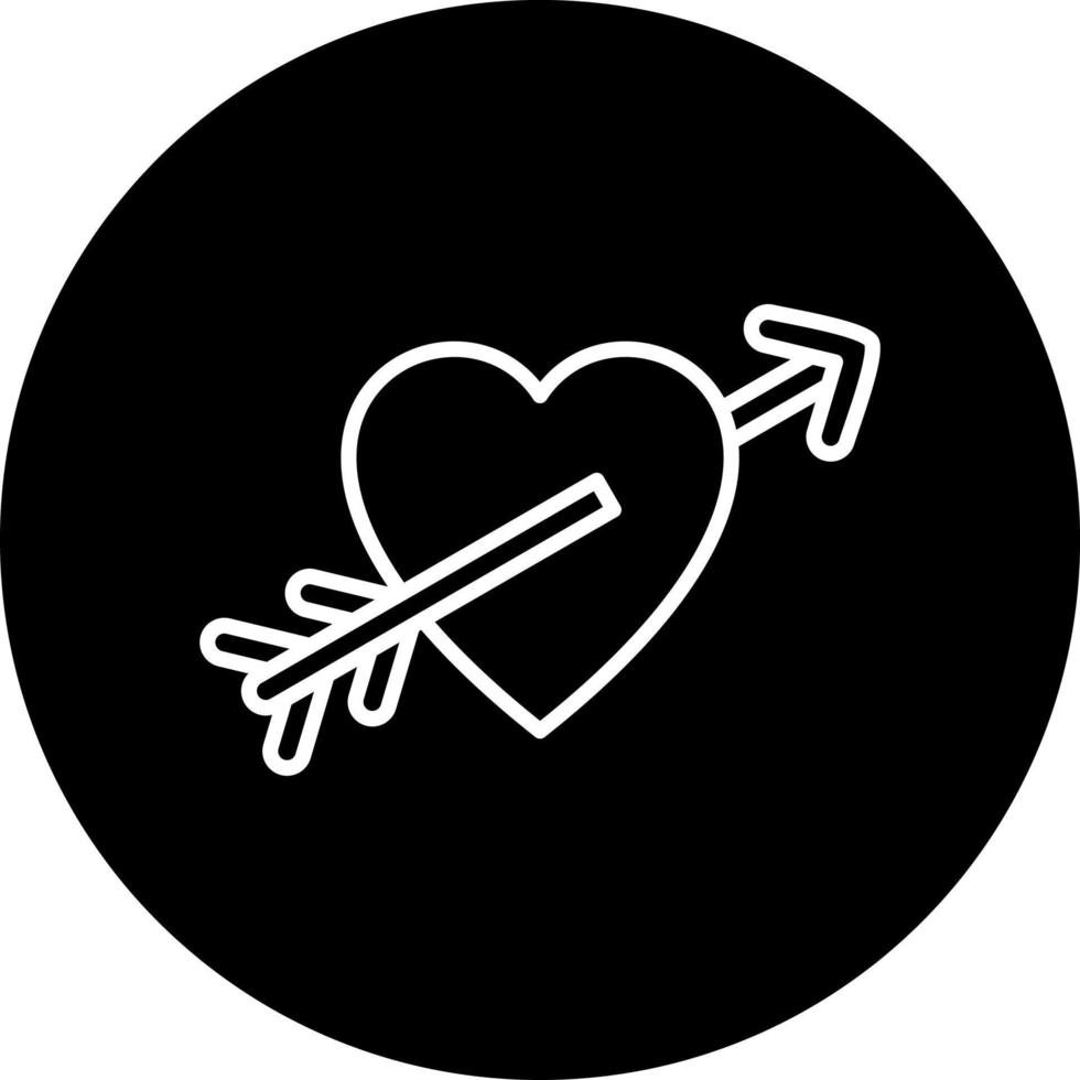 heart arrow Vector Icon Style