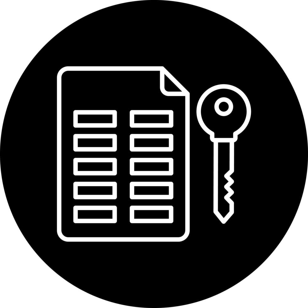 Asymmetric Keys Vector Icon Style