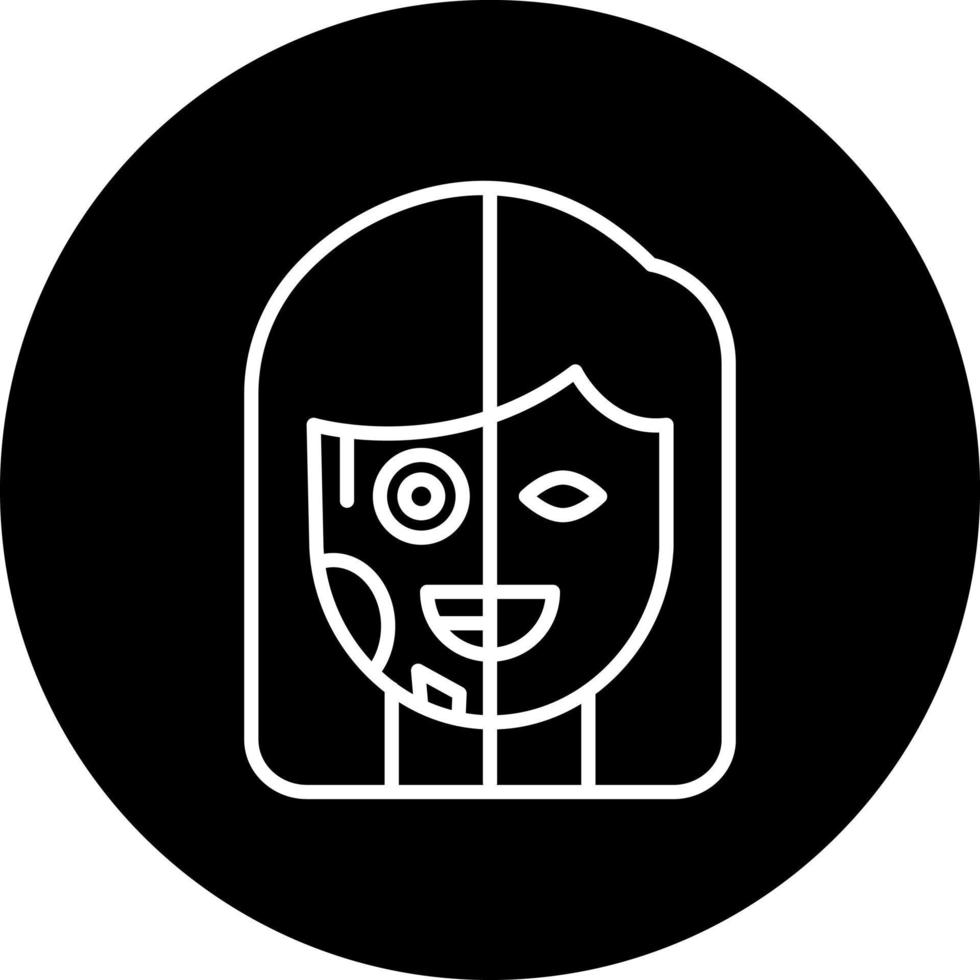 Cyborg Vector Icon Style