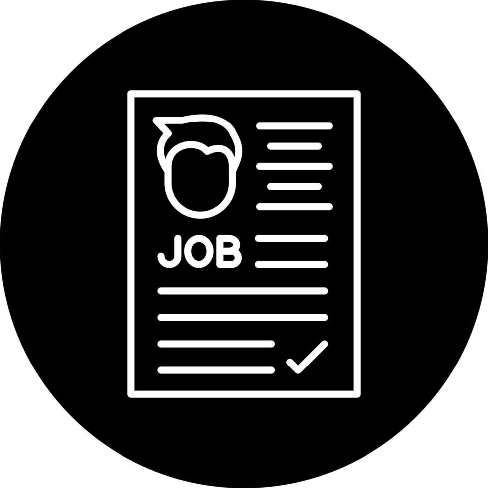 Applicant Male Vector Icon Style